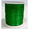 Flat Elastic Crystal String, Elastic Beading Thread, for Stretch Bracelet Making, Dyed, Green, 0.8mm, about 65.61 yards(60m)/roll