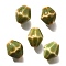 Handmade Porcelain Beads, Rhombus, Dark Khaki, 11.5x10mm, Hole: 2mm