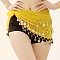 72 Coin Sequins Gauze Belly Dance Waist Belt, Golden, Gold, 1400mm