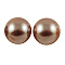 5000pcs ABS Plastic Imitation Pearl Cabochons, Half Round, Tan, 5x2.5mm