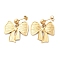 Stainless Steel Bowknot Stud Earrings for Women, Bowknot, 30x28mm