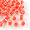 Handmade Luminous Lampwork Beads, Round, Red, 12mm, Hole: 2mm