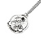 Skull Rhinestone Pendant Necklaces with Rolo Chains, Alloy Jewelry for Men Women, Bees, 27.17 inch(69cm)