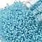 TOHO Round Seed Beads, Japanese Seed Beads, (2117) Silver Lined Milky Aqua, 11/0, 2.2mm, Hole: 0.8mm, about 50000pcs/pound