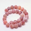 Natural Crackle Agate Beads Strands G-G055-4mm-11-2