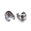 Tarnish Resistant 304 Stainless Steel Snap on Bails X-STAS-P223-04P-2