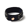 Faux Suede Snap Cord Bracelet BJEW-F428-15-5
