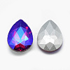 Pointed Back Glass Rhinestone Cabochons RGLA-T017-13x18mm-03-2