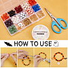 DIY Halloween Gemstone Bracelet Necklace Making Kit DIY-OC0008-56-4