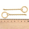 Ion Plating(IP) 304 Stainless Steel Split Key Ring Clasps STAS-L226-009A-G-3