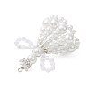 Pearlized Glass Pearl Beads Big Pendants PALLOY-MZ01193-02-4