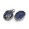 Dyed Natural Lapis Lazuli Pendants G-Z101-02AS-09-3