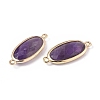 Natural Amethyst Links connectors G-E526-27B-4