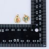 6Pcs 2 Style Rack Plating Brass Enamel Pendants KK-SZ0006-13-7