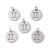 Non-Tarnish 304 Stainless Steel Charms STAS-Q201-T445-3S-2