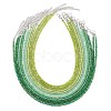 3MM Gradient Color Glass Seed Beaded Choker Necklaces for Women NJEW-JN05875-2