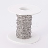 Tarnish Resistant 304 Stainless Steel Cable Chains CHS-F003-09P-A-2