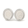 Non-Tarnish 304 Stainless Steel Stud Earrings Findings EJEW-A111-03P-2