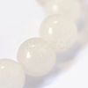 Natural White Jade Round Bead Strands X-G-E334-6mm-13-4
