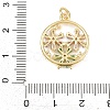 Brass Micro Pave Cubic Zirconia Pendants KK-D258-03G-02-3