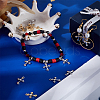 40Pcs 2 Colors Rack Plating Alloy Rhinestone Pendants FIND-SC0013-73-3