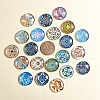 Printed Picture Glass Cabochons GGLA-YW0001-01A-7