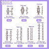 35pcs 7 style Alloy Bar Spacers FIND-FW0001-21-4