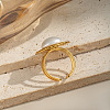 304 Stainless Steel Cuff Open Rings for Women LS-DM4444-4