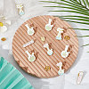 10Pcs 5 Style Chemistry Bottle with Flower Enamel Pins JEWB-BBC0001-01-4