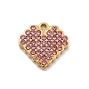 304 Stainless Steel Rhinestone Charms STAS-M092-06G-01-1