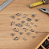 25Pcs 5 Styles 304 Stainless Steel Wire Rope Cable Clip Clamp STAS-PH0007-68-4