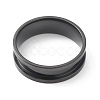201 Stainless Steel Grooved Finger Ring RJEW-WH0004-32G-EB-2