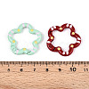 Spray Painted Alloy Spring Gate Rings PALLOY-T090-74-3