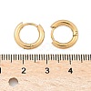 Ion Plating(IP) 304 Stainless Steel Huggie Hoop Earrings EJEW-F111B-13mm-G-3