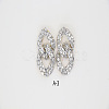 Alloy & Glass Dangle Stud Earrings FS-WG3D9CC-04-1