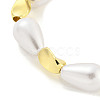 Teardrop ABS Imitation Pearl Slider Bracelets BJEW-P322-12G-2