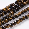 Natural Tiger Eye Beads Strands G-C076-6mm-1B-1