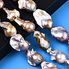 Natural Baroque Pearl Keshi Pearl Beads Strands PEAR-S019-04D-2