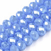Electroplate Glass Beads Strands EGLA-A034-J4mm-A02-1