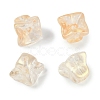 Transparent Spray Paint Glass Beads GLAA-H035-03C-1