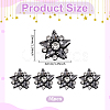 Stainless Steel & Glass Ornaments Accessories AJEW-WH0696-122B-2