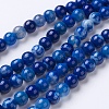 Natural Agate Beads Strands G-G754-07-8mm-1