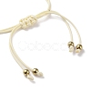 Sunflower Alloy Enamel Charms Braided Bracelets LS-BJEW-A016-01B-3