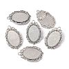 Oval Tibetan Style Brooch Cabochon Settings TIBE-S188-AS-NR-2