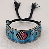 Miyuki Seed Braided Bead Bracelet BJEW-P269-25-3