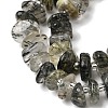 Natural Green Rutilated Quartz Beads Strands G-L649-C02-01-4