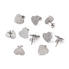 Non-Tarnish 304 Stainless Steel Stud Earring Findings LS-STAS-I183-02B-P-1