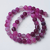 Natural Grade A Striped Agate/Banded Agate Beads Strands G-E478-01-8mm-2