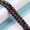 Electroplate Opaque Glass Beads Strands GLAA-P003-A01-2