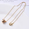 PVD Vacuum Plating 304 Stainless Steel Boston Link Chain Necklace NJEW-S420-006D-G-5